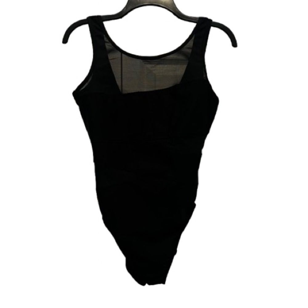 Miraclesuit 1 Piece Bathing Suit Flattering Stretchy Mesh Inserts Classic Black